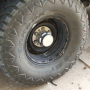 Smash test 2. Under full size truck tire.